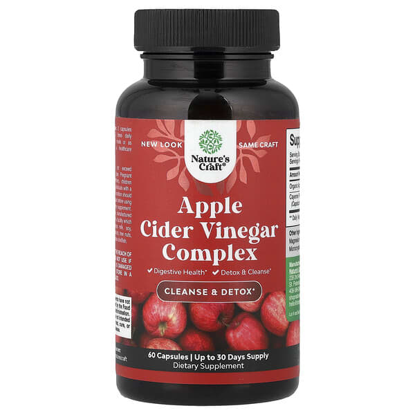 Nature's Craft, Apple Cider Vinegar Complex, 60 Capsules