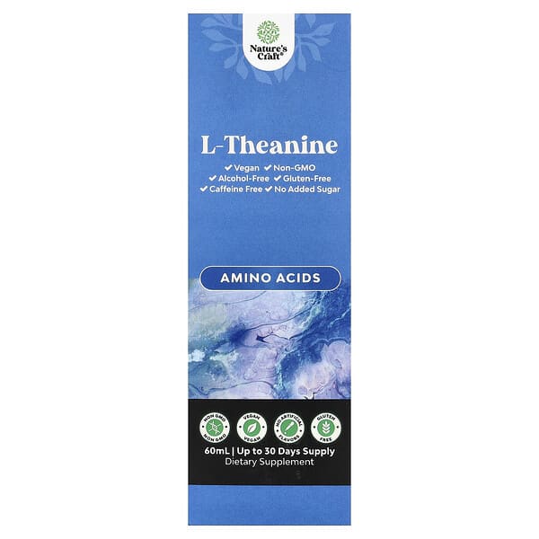 Nature's Craft, L-Theanine, Alcohol Free, 60 ml