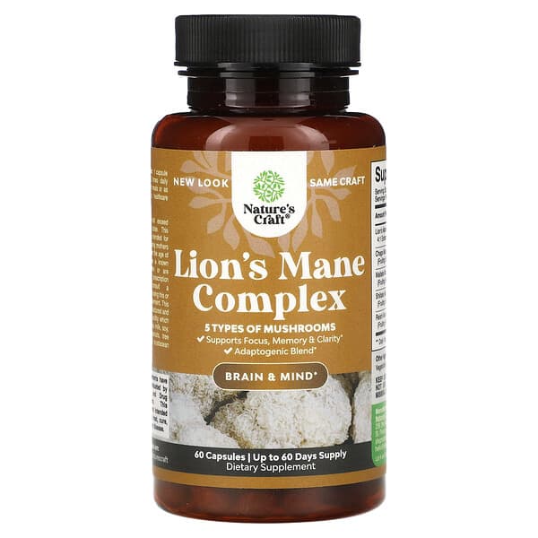 Nature's Craft, Lion's Mane Complex, 60 Capsules