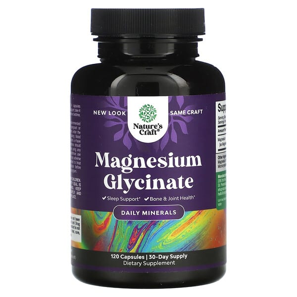 Nature's Craft, Magnesium Glycinate, 120 Capsules (100 mg per Capsule)