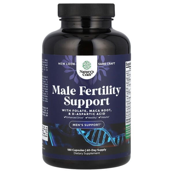 Nature's Craft, Male Fertility Support, 180 Capsules 3 Nature's Craft, Male Fertility Support, 180 Capsules
