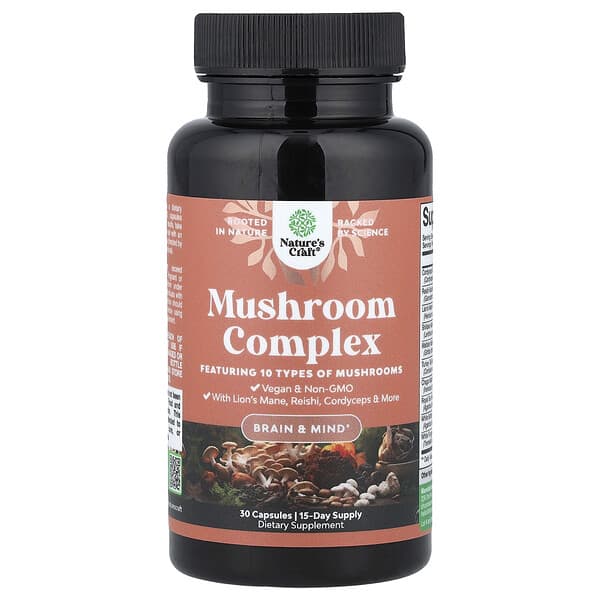Nature's Craft, Mushroom Complex, 30 Capsules