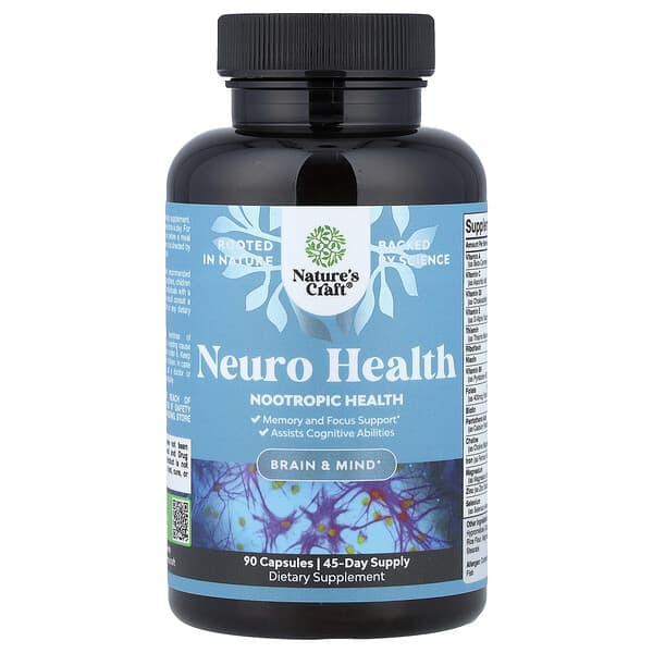 Nature's Craft, Neuro Health, 90 Capsules