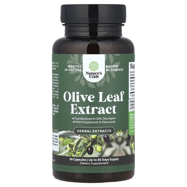 Nature's Craft, Olive Leaf Extract, 750 mg, 30 Capsules