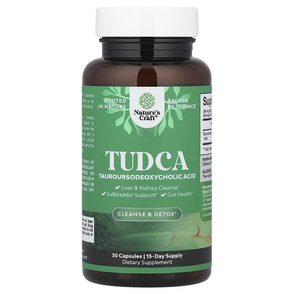 Nature's Craft, TUDCA, 30 Capsules (250 mg per Capsule)
