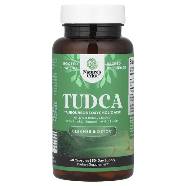 Nature's Craft, TUDCA, 60 Capsules (250 mg per Capsule)