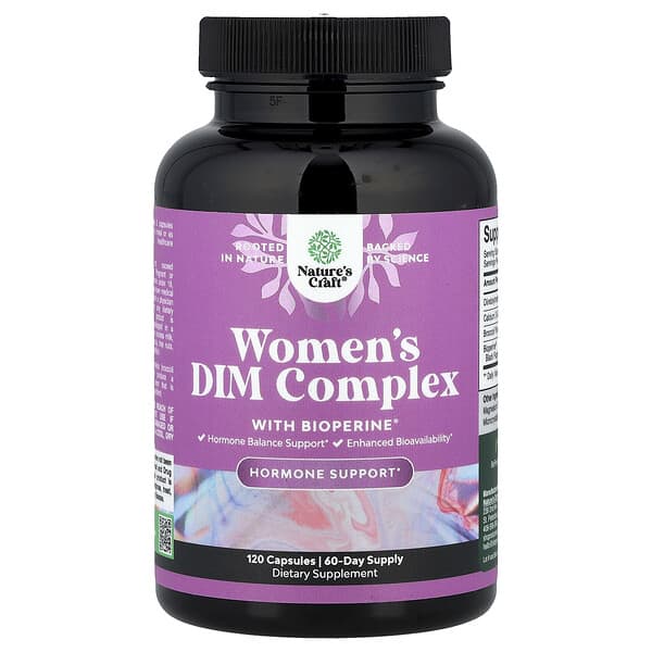 Nature's Craft, Women's DIM Complex with BioPerine®, 120 Capsules