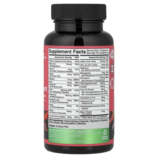 Alternative view of Nature's Craft, Women's Wellness, Female Fertility Support, 60 Capsules