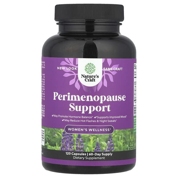 Nature's Craft, Women's Wellness, Perimenopause Support, 120 Capsules