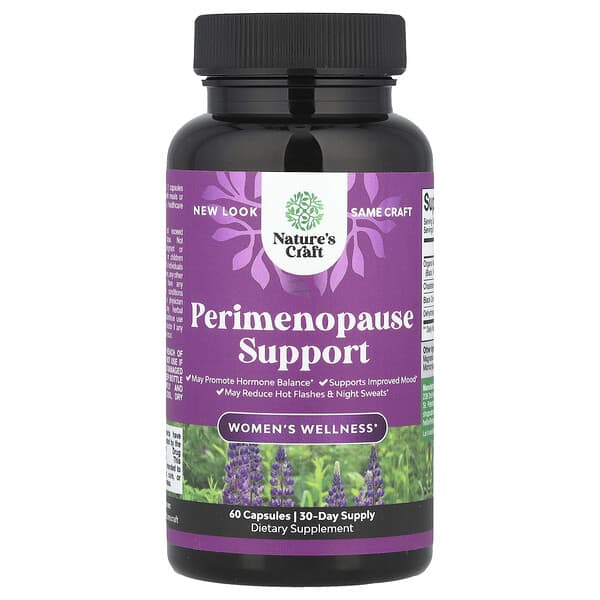 Nature's Craft, Women's Wellness, Perimenopause Support, 60 Capsules