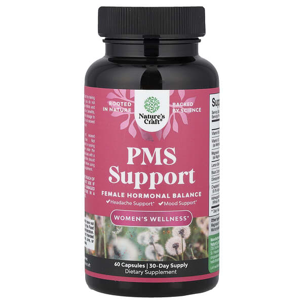 Nature's Craft, Women's Wellness, PMS Support, 60 Capsules