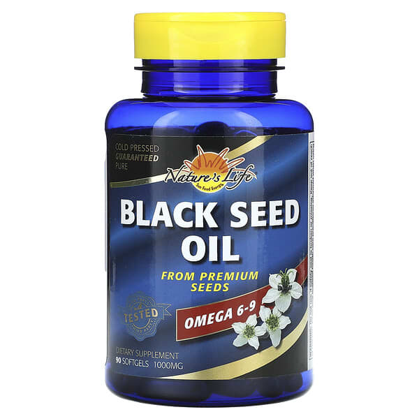 Nature's Life, Black Seed Oil, 1,000 mg , 90 Softgels
