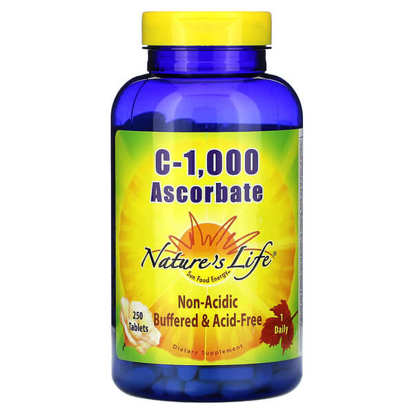 Nature's Life, C-1,000 Ascorbate, 250 Tablets 3 Nature's Life, C-1,000 Ascorbate, 250 Tablets