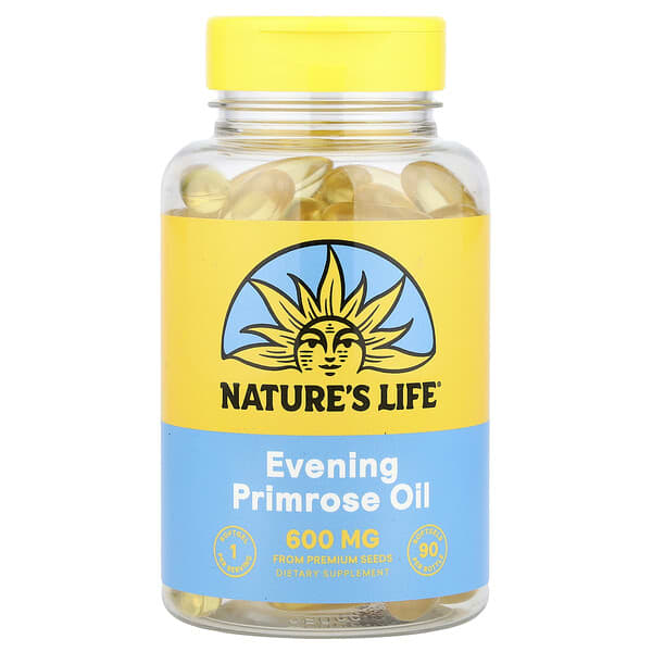 Nature's Life, Evening Primrose Oil, 600 mg , 90 Softgels