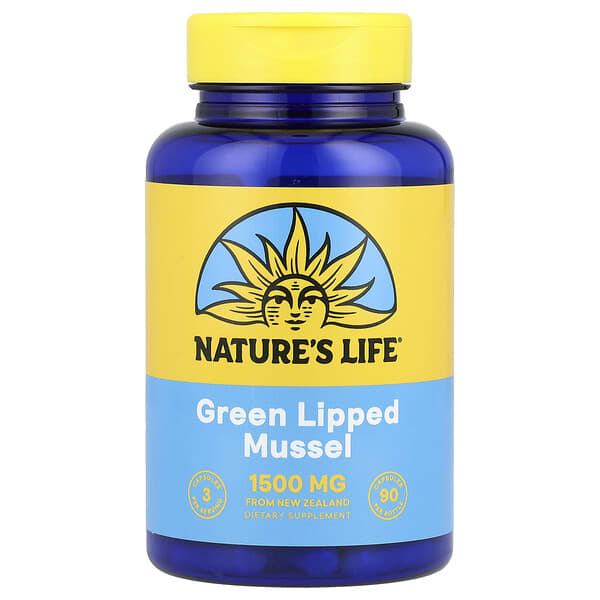 Nature's Life, Green Lipped Mussel, 90 Capsules (500 mg per Capsule)