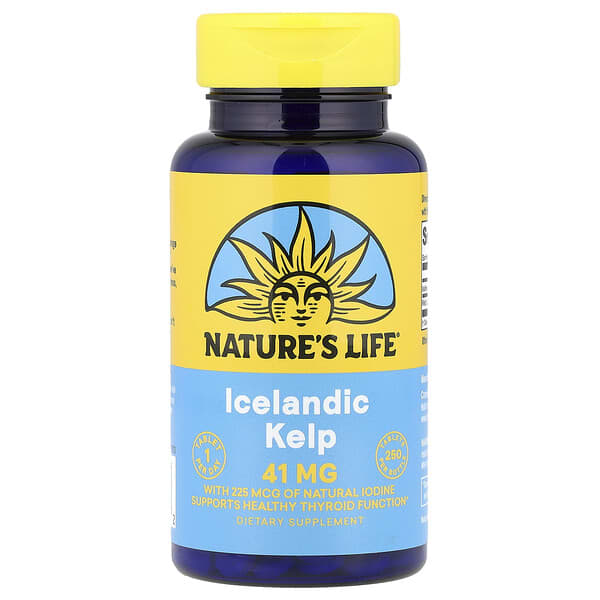 Nature's Life, Icelandic Kelp, 41 mg, 250 Tablets