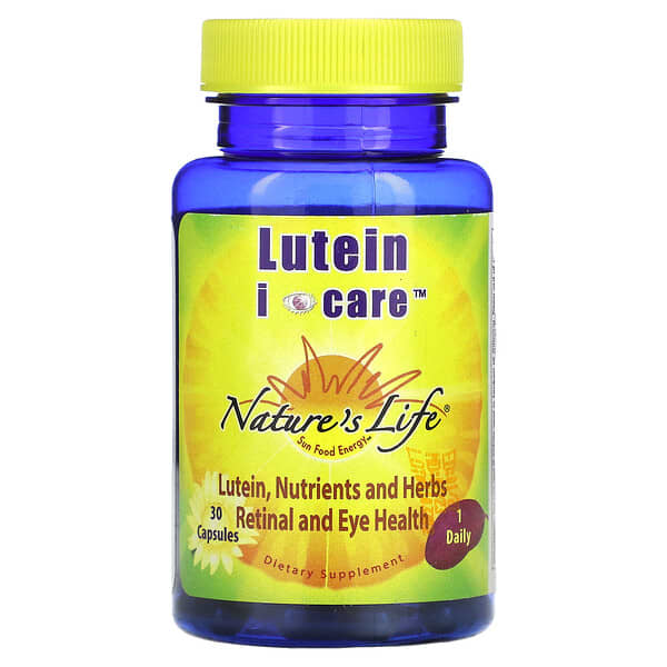 Nature's Life, Lutein I Care, 30 Capsules 5 Nature's Life, Lutein I Care, 30 Capsules