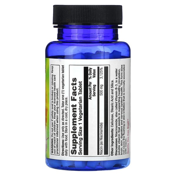 Alternative view of Nature's Life, Niacinamide, 500 mg, 100 Vegetarian Tablets