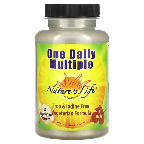 Nature's Life, One Daily Multiple, 60 Vegetarian Capsules 2 Nature's Life, One Daily Multiple, 60 Vegetarian Capsules