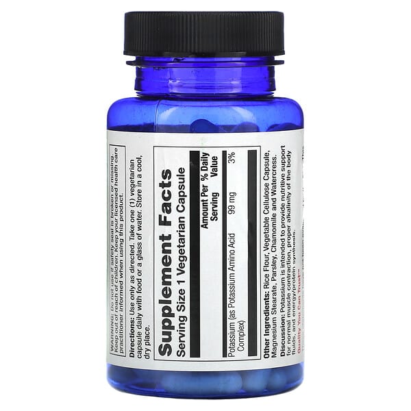 Alternative view of Nature's Life, Potassium, 99 mg, 100 Vegetarian Capsules