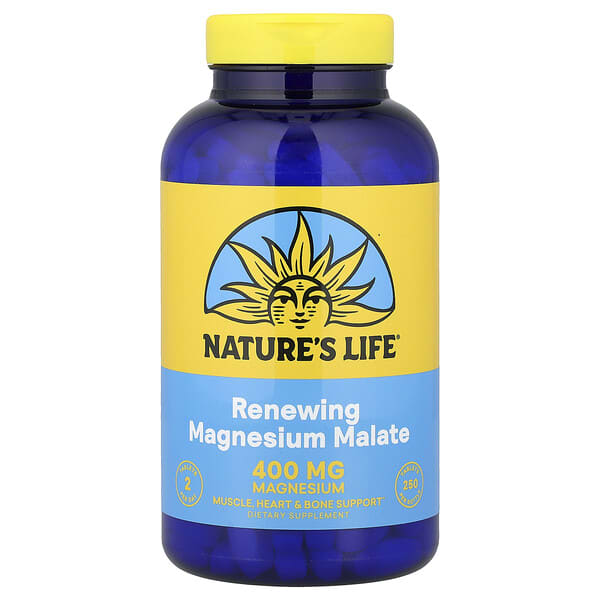 Nature's Life, Renewing Magnesium Malate, 250 Tablets (200 mg per Tablet)