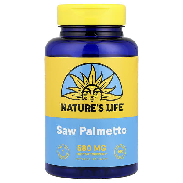 Nature's Life, Saw Palmetto, 580 mg, 100 Capsules