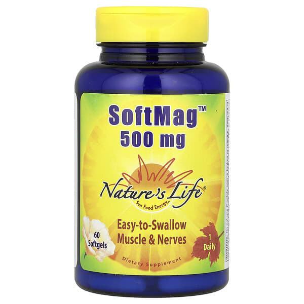 Nature's Life, SoftMag™, 500 mg, 60 Softgels
