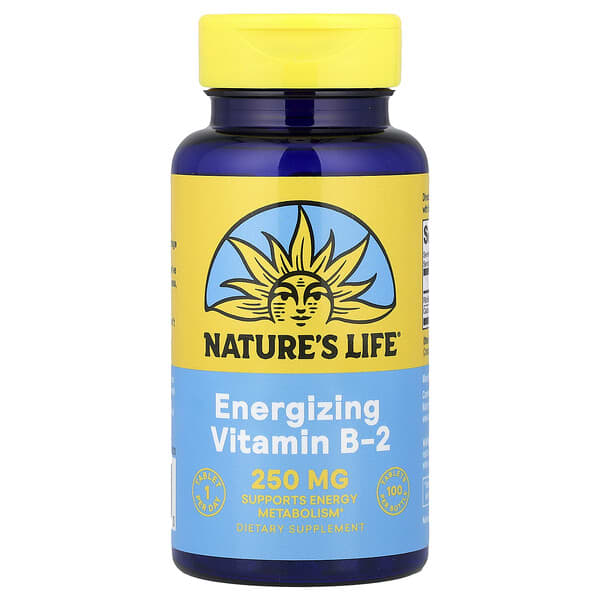 Nature's Life, Vitamin B-2, Energizing, 100 Tablets