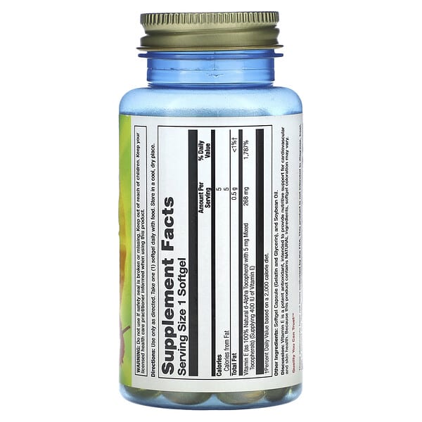 Alternative view of Nature's Life, Vitamin E, 268 mg (400 IU), 100 Softgels