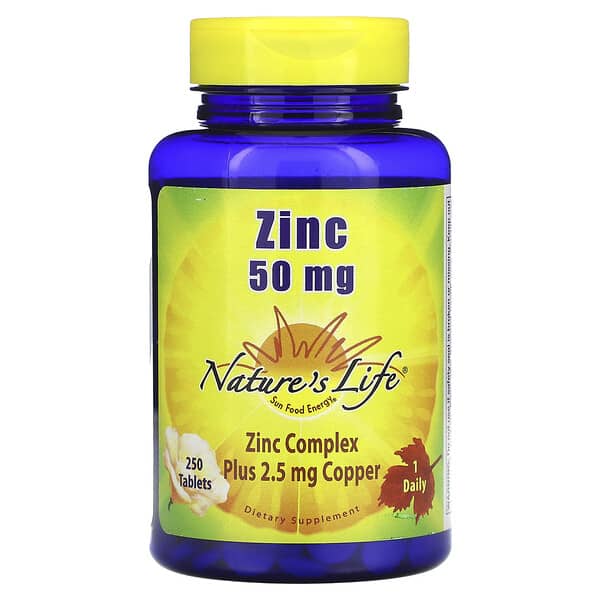Nature's Life, Zinc, 250 Tablets