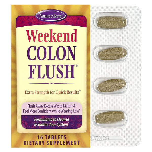 Nature's Secret, Weekend Colon Flush®, 16 Tablets