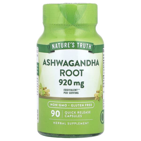 Nature's Truth, Ashwagandha Root, 90 Quick Release Capsules (460 mg per Capsule)
