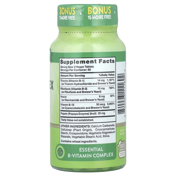 Alternative view of Nature's Truth, B-Complex Plus B-12, High Potency , 165 Tablets