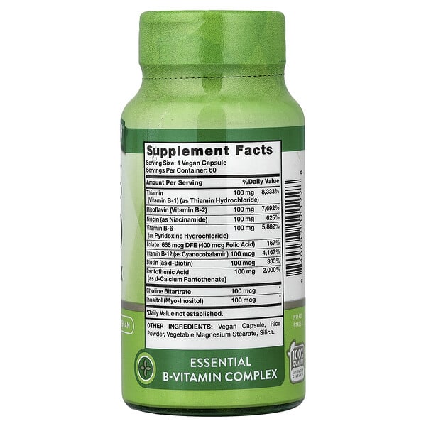 Alternative view of Nature's Truth, Balanced B-100, High Potency, 60 Capsules