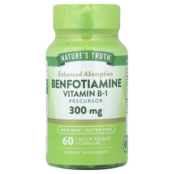 Nature's Truth, Benfotiamine, 300 mg, 60 Quick Release Capsules 4 Nature's Truth, Benfotiamine, 300 mg, 60 Quick Release Capsules