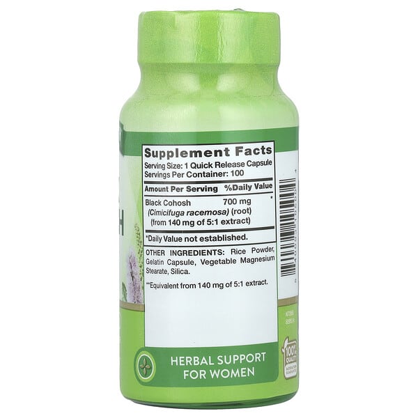Alternative view of Nature's Truth, Black Cohosh, 700 mg, 100 Quick Release Capsules