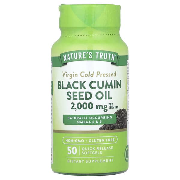 Nature's Truth, Black Cumin Seed Oil, 50 Quick Release Softgels (1,000 mg per Softgel) 4 Nature's Truth, Black Cumin Seed Oil, 50 Quick Release Softgels (1,000 mg per Softgel)