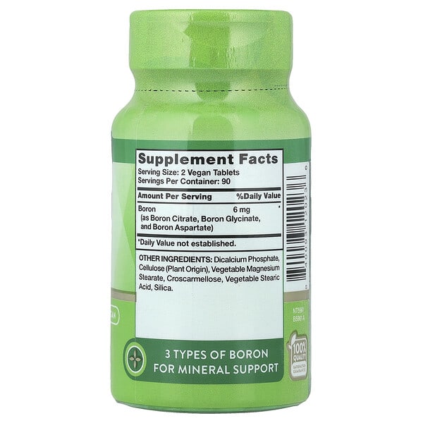 Alternative view of Nature's Truth, Boron Complex, Triple Action , 180 Tablets (3 mg Per tablet)