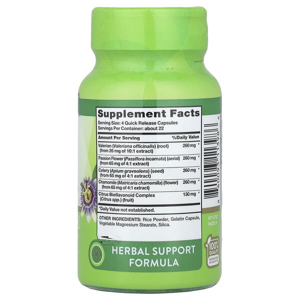 Alternative view of Nature's Truth, Calm Caps™ Plus Passion Flower & Chamomile, 90 Quick Release Capsules