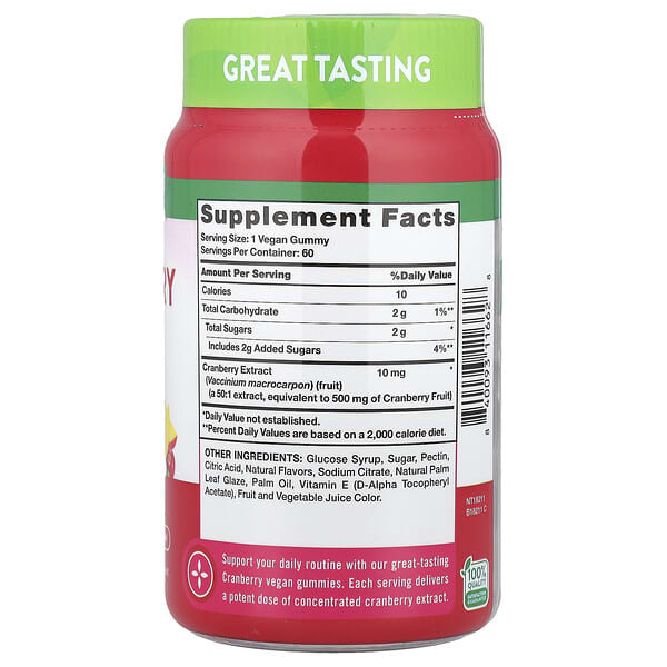 Nature's Truth, Cleansing Cranberry Gummies, Delicious Cranberry Mango, 60 Gummies 2 Nature's Truth, Cleansing Cranberry Gummies, Delicious Cranberry Mango, 60 Gummies - Ảnh 2