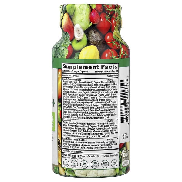 Alternative view of Nature's Truth, Daily Fruit & Veggies +, 60 Capsules