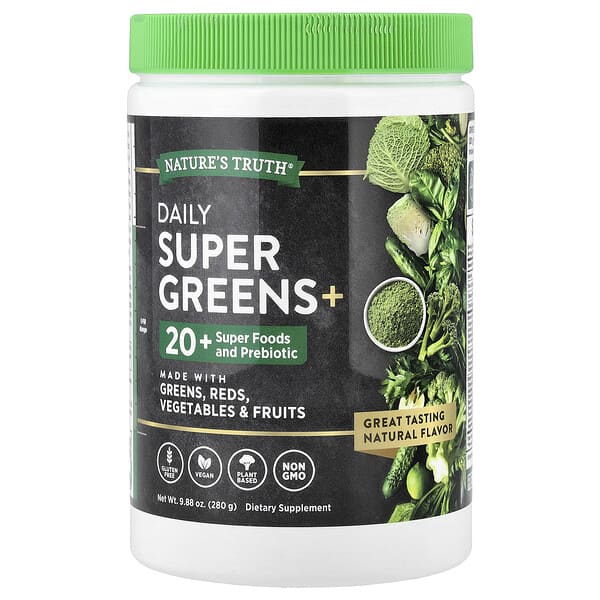 Nature's Truth, Daily Super Greens+, 9.88 oz (280 g)
