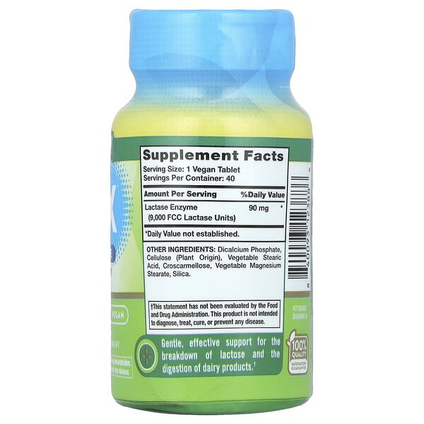 Alternative view of Nature's Truth, Fast Acting Lactose Digest X™ Complete, 40 Tablets (90 mg per Tablet)