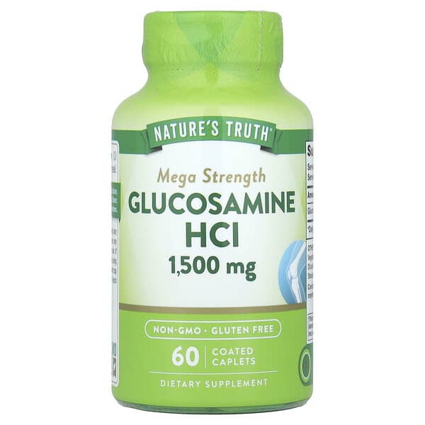 Nature's Truth, Glucosamine HCl, Mega Strength, 1,500 mg, 60 Coated Caplets