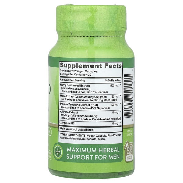 Alternative view of Nature's Truth, Horny Goat Weed with Maca, 60 Capsules