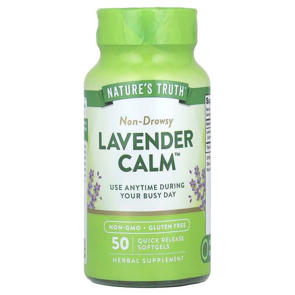 Nature's Truth, Lavender Calm™, 50 Quick Release Softgels (80 mg per Softgel)