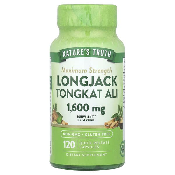 Nature's Truth, Longjack Tongkat Ali, Maximum Strength, 120 Quick Release Capsules (800 mg per Capsule)