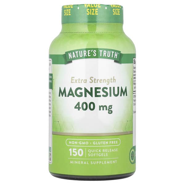 Nature's Truth, Magnesium, 400 mg, 150 Quick Release Softgels 2 Nature's Truth, Magnesium, 400 mg, 150 Quick Release Softgels
