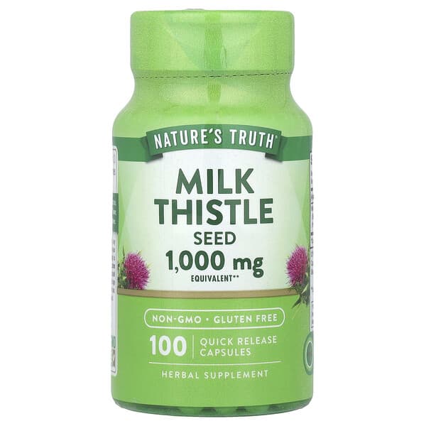 Nature's Truth, Milk Thistle Seed, 1,000 mg, 100 Quick Release Capsules