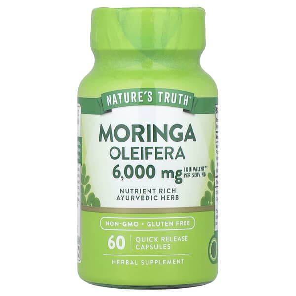 Nature's Truth, Moringa Oleifera, 60 Quick Release Capsules (3,000 mg per Capsule)